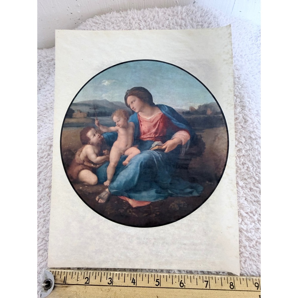 Raphael Alba Madonna Vintage Art Print National Gallery of Art Mellon Collection